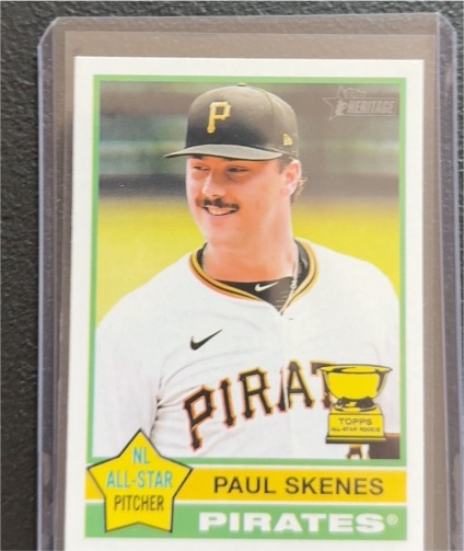 2025 Topps Heritage #60 Paul Skenes — front