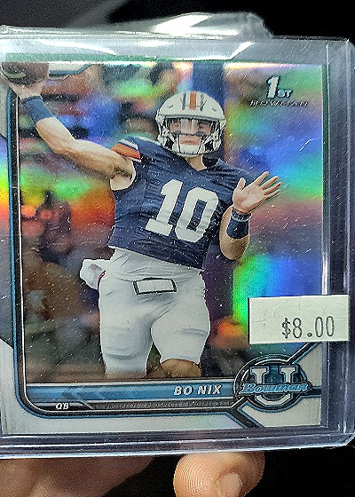 2021 Bowman University #8 Bo Nix — front