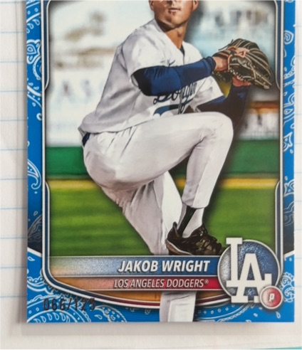 2025 Bowman #BP-143 Jakob Wright — front