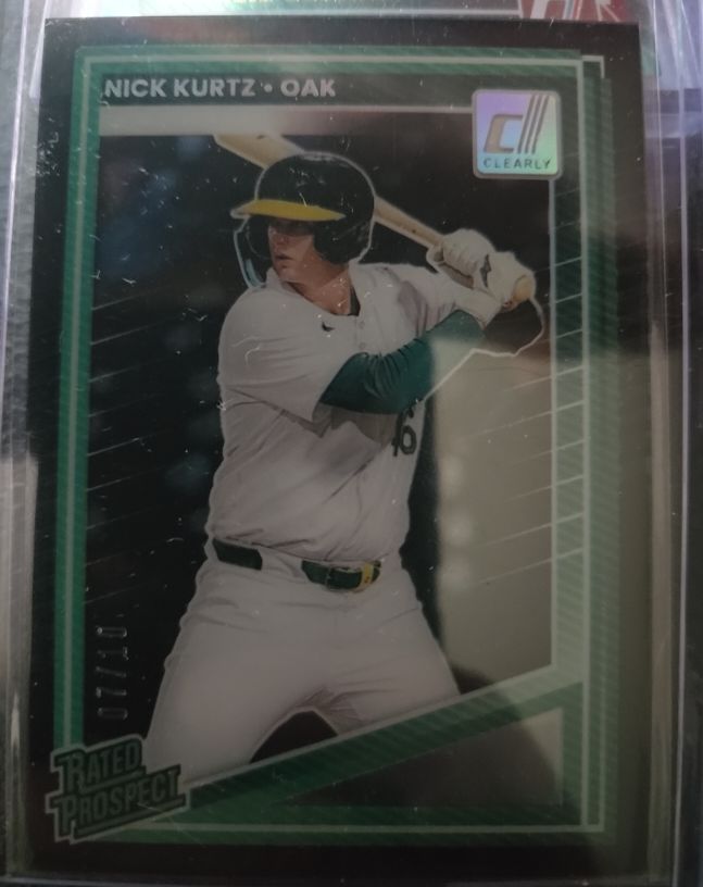 2025 Donruss Clearly Rated Prospect #154 Nick Kurtz — front