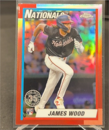 2025 Topps Chrome 1990 #90CB-15 James Wood — front