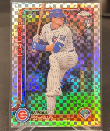 2025 Topps Chrome #219 Matt Shaw — front