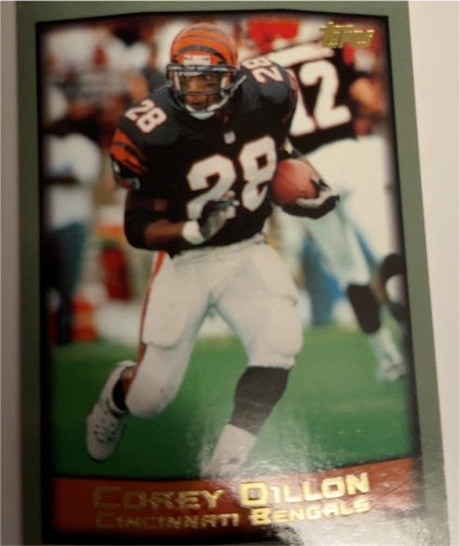 1999 Topps #160 Corey Dillon — front