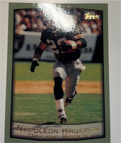 1999 Topps #212 Napoleon Kaufman Oakland Raiders — front