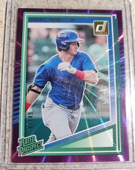 2025 Donruss Baseball #186 Owen Caissie — front