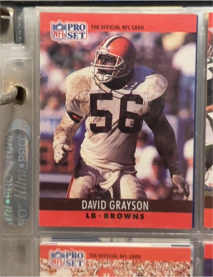 1990 Pro Set #71 David Grayson — front