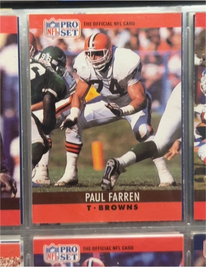 1990 Pro Set #69 Paul Farren — front