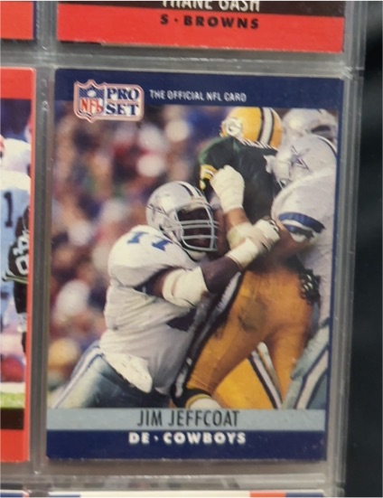 1990 Pro Set #80 Jim Jeffcoat — front