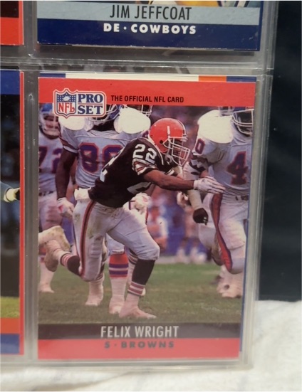 1990 Pro Set #76 Felix Wright — front