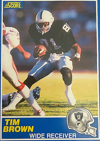 1989 Score #86 Tim Brown — front