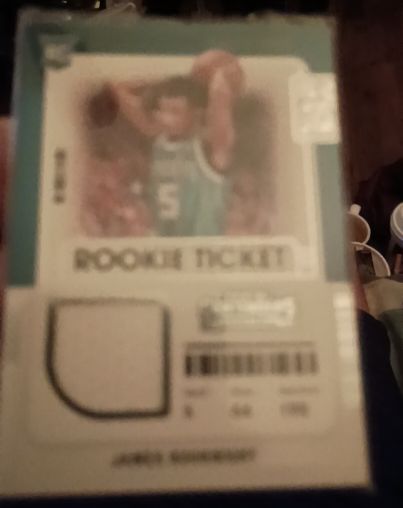 2021-22 Panini Contenders Rookie Ticket Swatches #RTS-JSU Jalen Suggs — front