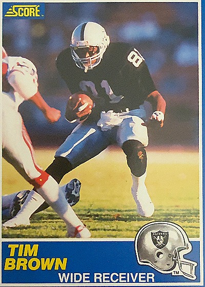 1989 Score #86 Tim Brown — front