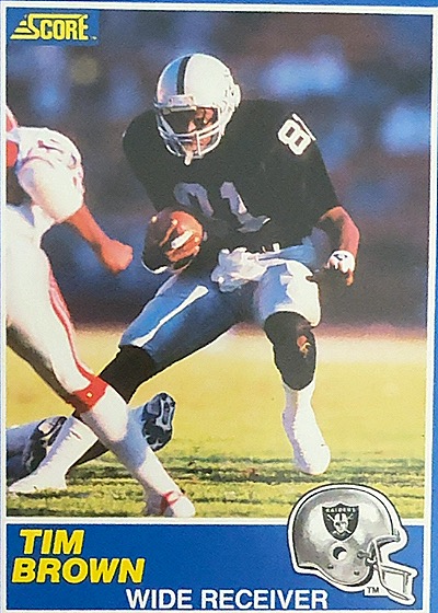 1989 Score #86 Tim Brown — back