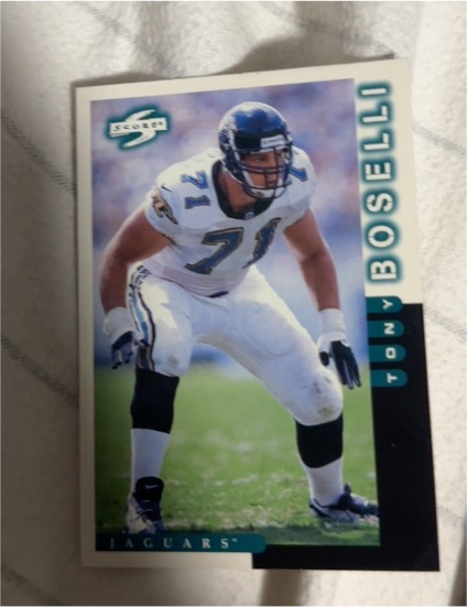 1998 Score #212 Tony Boselli — front