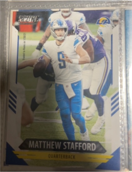 2021 Score #130 Matthew Stafford — front