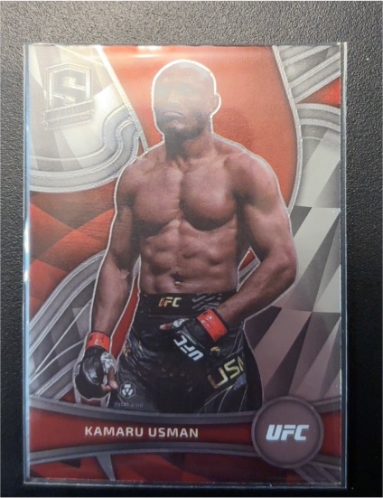 2022 Panini Chronicles UFC Spectra #390 Kamaru Usman — front