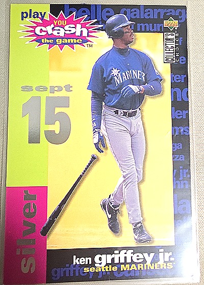 1995 Collector's Choice #CG8b Ken Griffey Jr. You Crash the Game Silver — front