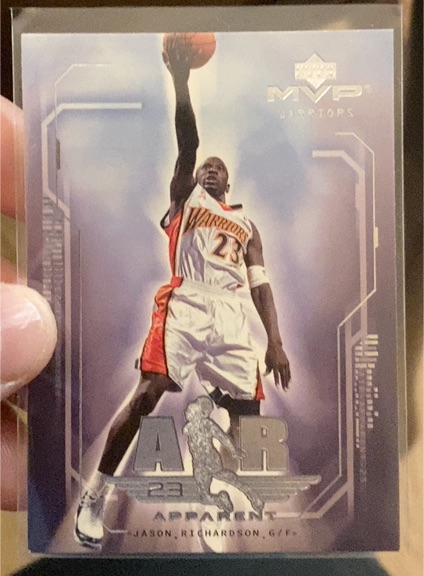 2002-03 Upper Deck MVP Air Apparent #A7 Jason Richardson — front