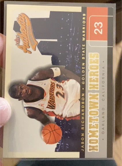 2002 Fleer Authentix Hometown Heroes #23 Jason Richardson — front