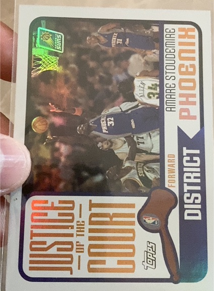 2003-04 Topps Justice of the Court #JC-16 Amare Stoudemire — front