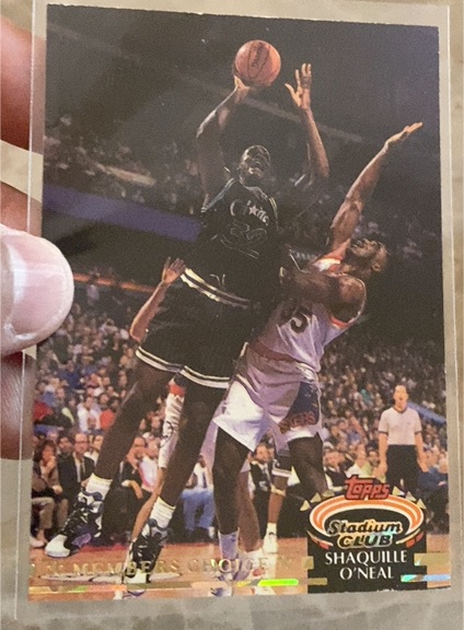 1992-93 Topps Stadium Club #201 Shaquille O'Neal — front