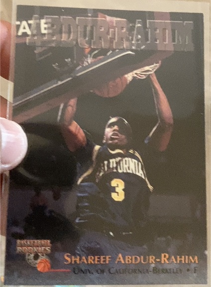 1996 Score Board Rookies #4 Shareef Abdur-Rahim — front