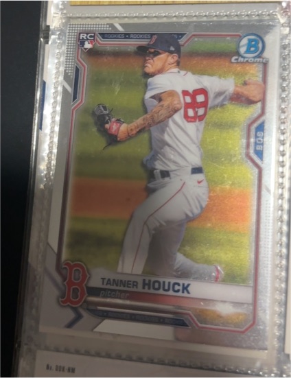 2021 Bowman Chrome #13 Tanner Houck Rookie RC Boston Red Sox — front