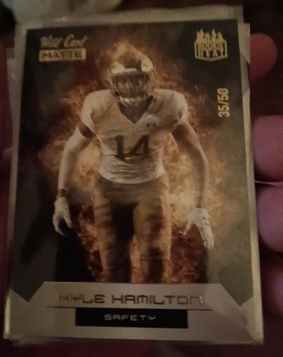 2022 Wild Card Matte Rookie Heat #RH-20 Kyle Hamilton — front