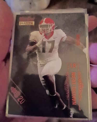 2022 Wild Card Matte #MB-88 Nakobe Dean — front