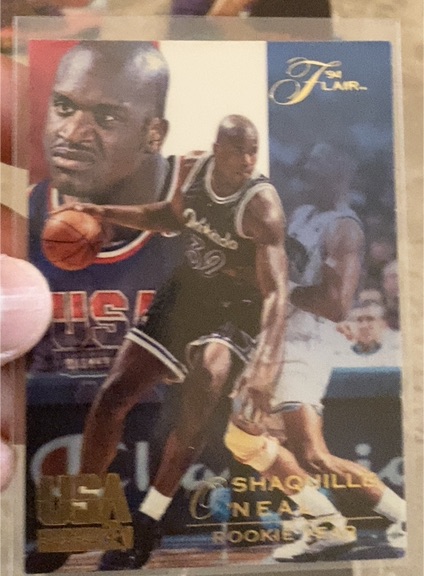 1994 Flair USA #77 Shaquille O'Neal — front