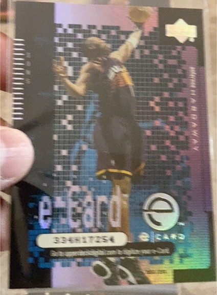 2000-01 Upper Deck e-Card #EC3 Anfernee Hardaway — front