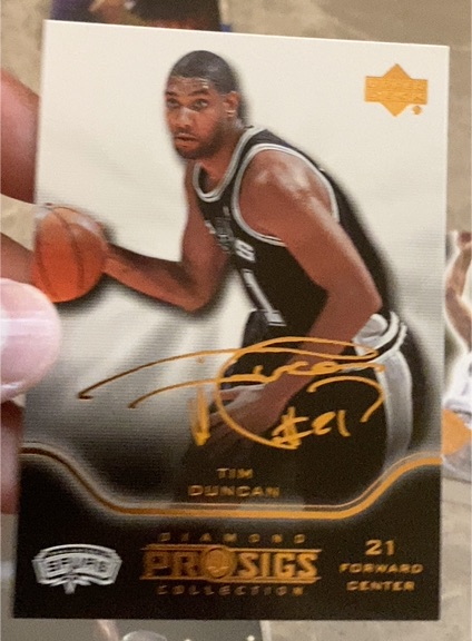 2004-05 Upper Deck Pro Sigs #77 Tim Duncan — front