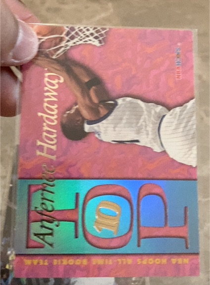 1995-96 Hoops #AR5 Anfernee Hardaway Top Ten — front
