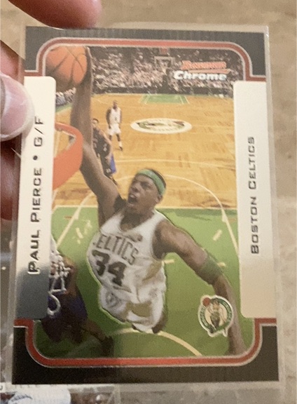 2003-04 Bowman Chrome #90 Paul Pierce — front