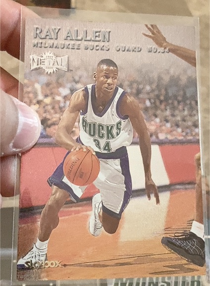 1999-2000 Skybox Metal #4 Ray Allen — front