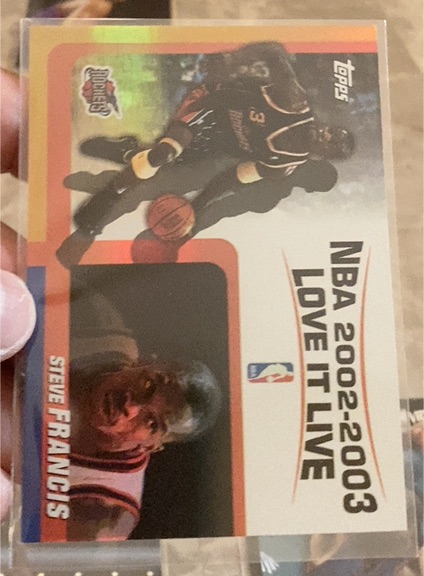2002-03 Topps NBA Love It Live #LL-SF Steve Francis — front