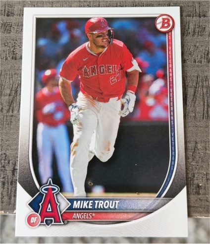2025 Bowman #1 Mike Trout — front