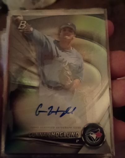 2022 Bowman Platinum #AUTO Gunnar Hoglund — front