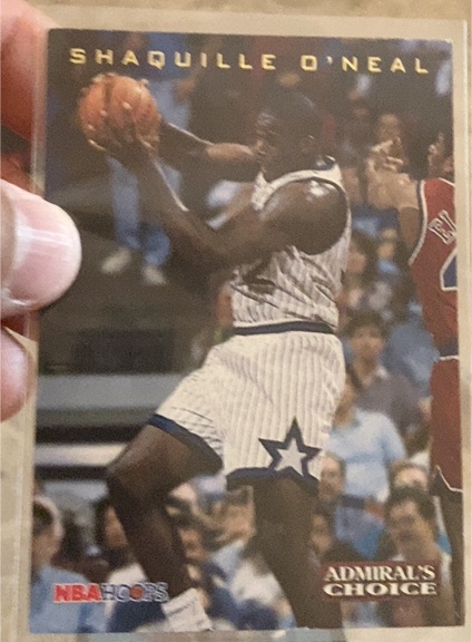 1993-94 Hoops #AC4 Shaquille O'Neal Admiral's Choice — front