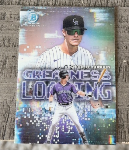 2025 Bowman Chrome #GL-7 Charlie Condon — front