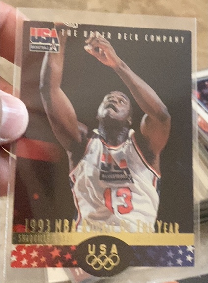 1996 Upper Deck USA #17 Shaquille O'Neal — front