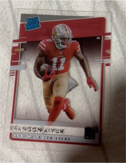2020 Panini Chronicles Donruss Clearly Rated Rookie #RR-BA Brandon Aiyuk — front