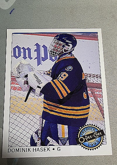 1992-93 O-Pee-Chee Premier #50 Dominik Hasek — front