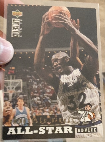 1994-95 Upper Deck Collector's Choice #197 Shaquille O'Neal All-Star Advice — front