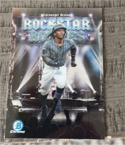 2025 Bowman Chrome Rockstar Rookies #RR-18 Luisangel Acuna — front