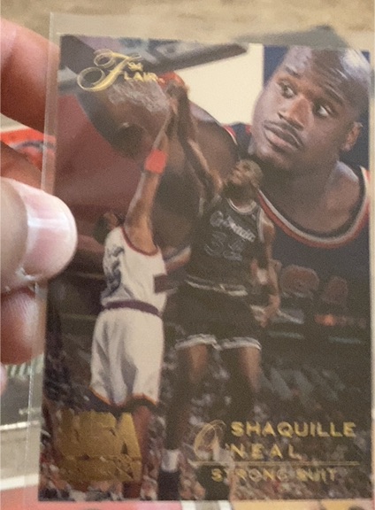 1994 Flair USA Basketball Strong Suit #73 Shaquille O'Neal — front