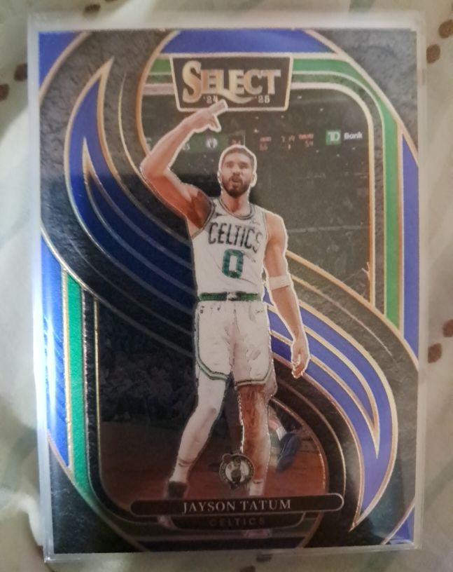 2024-25 Panini Select #110 Jayson Tatum Premier Level Blue — front