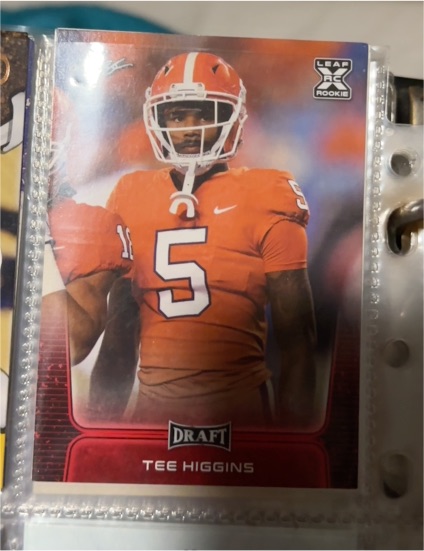 2020 Leaf Draft #09 Tee Higgins — front