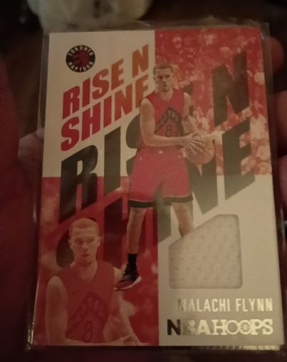 2020-21 Panini NBA Hoops Rise N Shine Memorabilia #RNS-MFL Malachi Flynn — front
