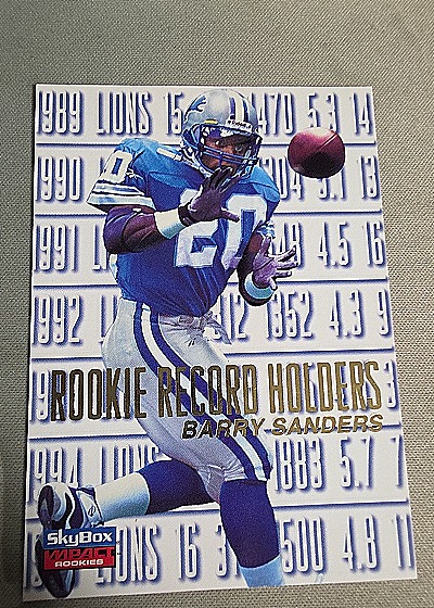 1996 SkyBox Impact Rookies #147 Barry Sanders — front